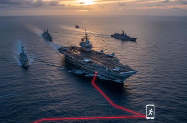 Illustration of Strava trahit la position du porte-avions Charles-de-Gaulle en pleine mission - Korben