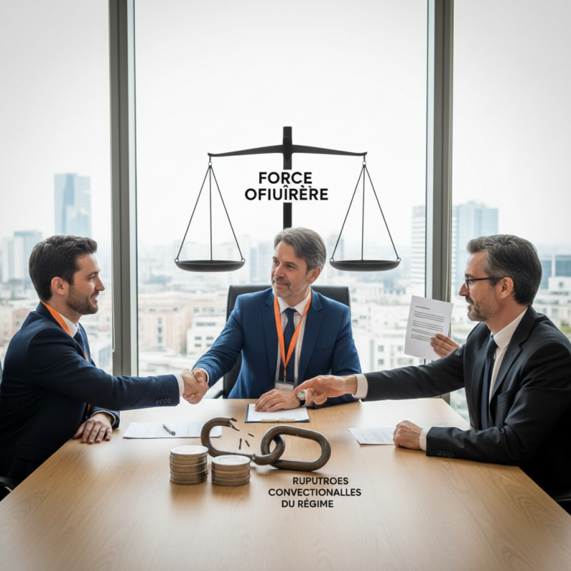 Illustration of Force Ouvrière ne veut pas "remettre en cause l'équilibre du régime" de l'assurance chômage et signe l'accord pour faire des économies sur les ruptures conventionnelles aux côtés de la CFDT et du patronat