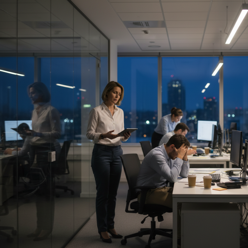 Illustration of "Je ne peux pas dire à un salarié de se coucher à 22 heures": comment parler du manque de sommeil à ses salariés? Sujet tabou et sacré casse-tête pour les managers