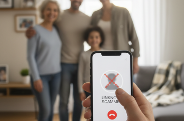 Illustration of Truecaller permet désormais de raccrocher face aux escrocs — au nom de votre famille