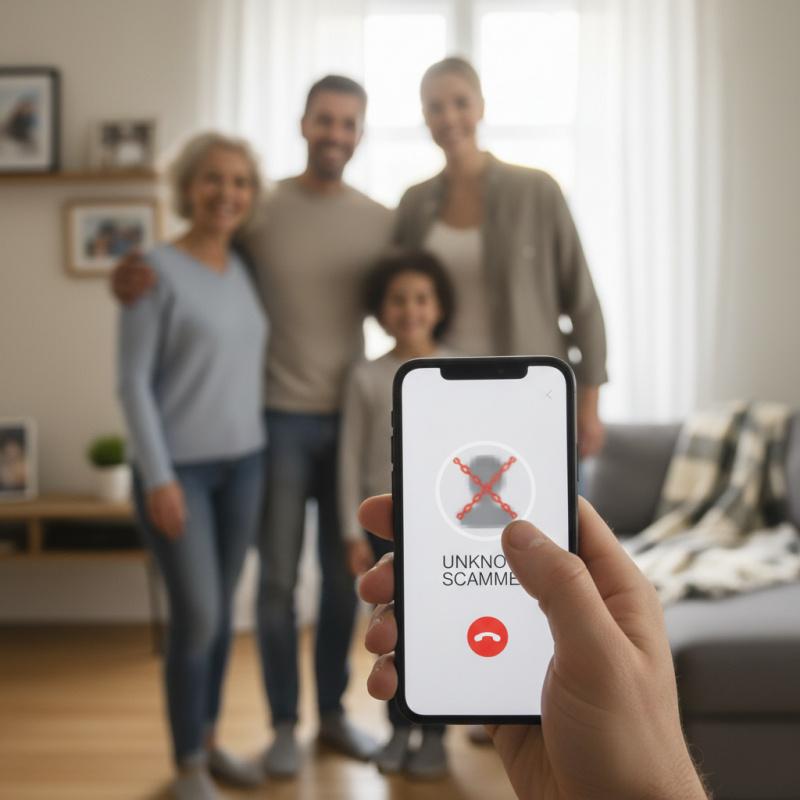 Illustration of Truecaller permet désormais de raccrocher face aux escrocs — au nom de votre famille