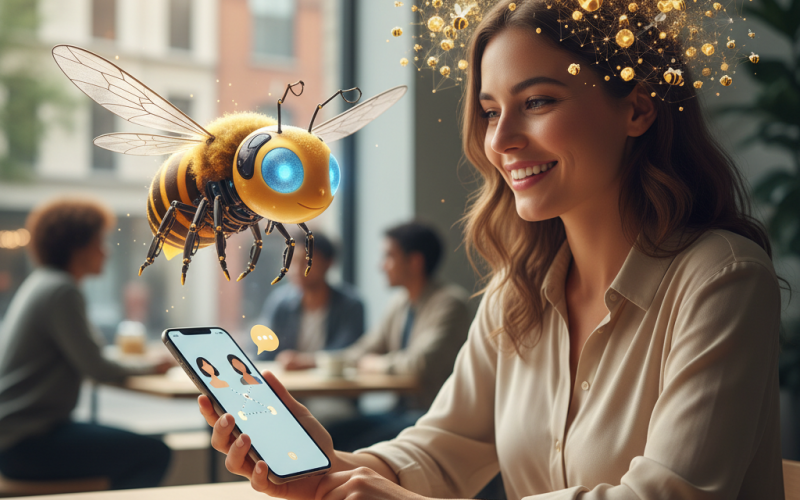 Illustration of Bumble lance un assistant de rencontres basé sur l'IA, « Bee »
