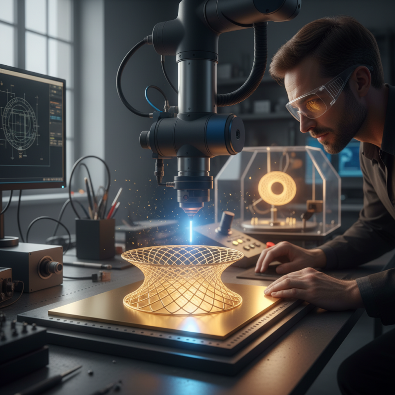 Illustration of Il fabrique une enceinte avec uniquement un laser et une feuille d'or - Korben