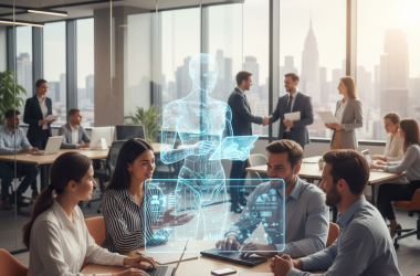 Illustration of Contre toute attente, les entreprises qui utilisent le plus l'IA non seulement ne licencient pas plus mais embauchent même davantage, constate la BCE dans une étude