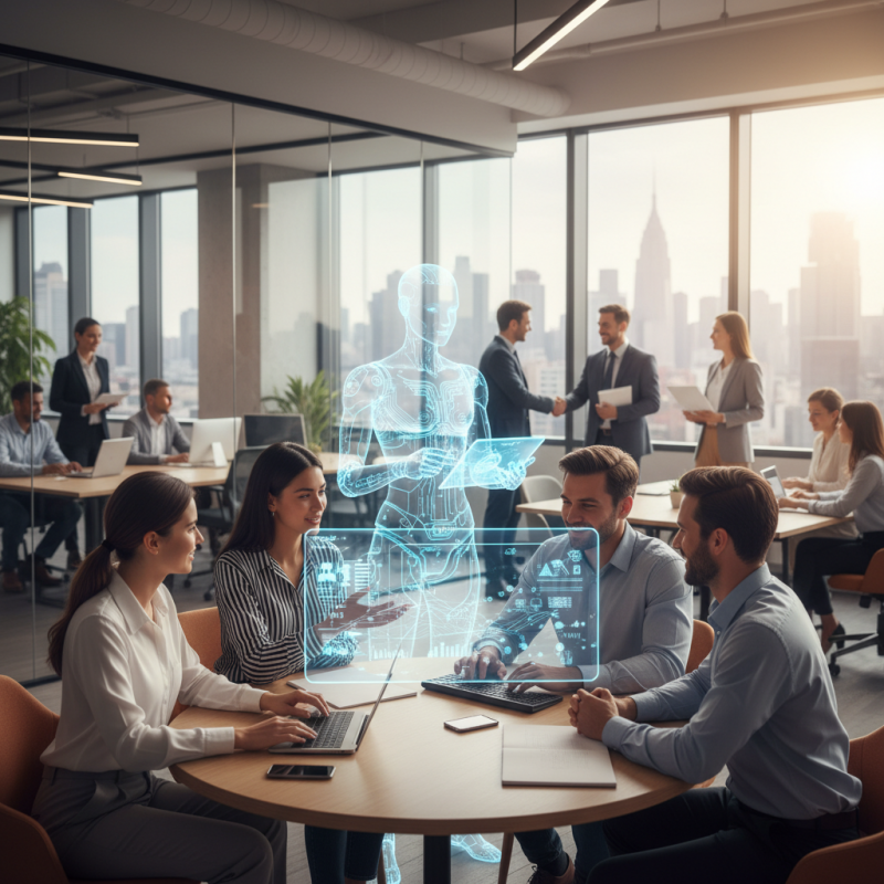 Illustration of Contre toute attente, les entreprises qui utilisent le plus l'IA non seulement ne licencient pas plus mais embauchent même davantage, constate la BCE dans une étude