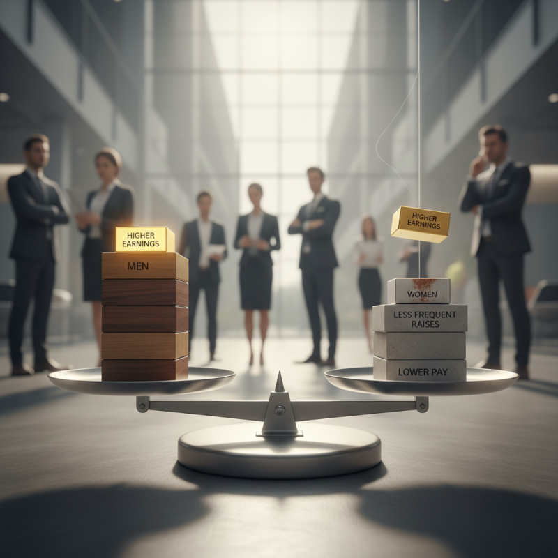 Illustration of Elles ne demandent pas moins d'augmentation mais elles l'obtiennent moins souvent : chez les cadres, les femmes gagnent 7% de moins que les hommes (et ça n'évolue pas)