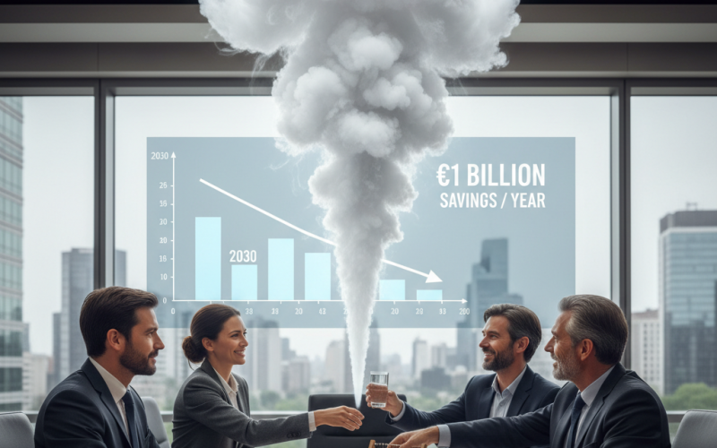 Illustration of Fumée blanche : le patronat et deux syndicats ont trouvé un accord sur les ruptures conventionnelles qui permettra d'économiser près d'un milliard d'euros par an d'ici 2030