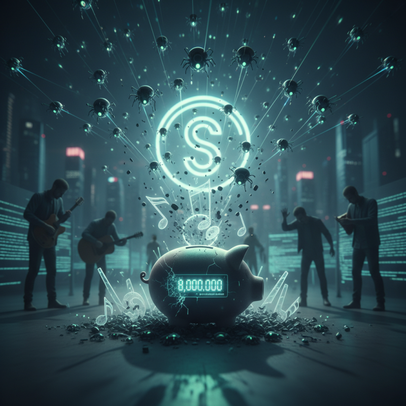 Illustration of Quand 10 000 bots volent 8 millions aux artistes sur Spotify - Korben