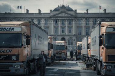 Illustration of Le transporteur routier Ziegler est au bord de la faillite : 1 400 emplois menacés même si le gouvernement cherche des repreneurs