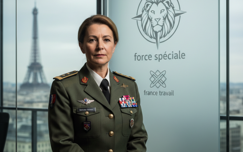 Illustration of Elle a passé 38 ans dans l'armée de Terre : c'est une générale qui va diriger la "force spéciale" de France Travail pour la défense