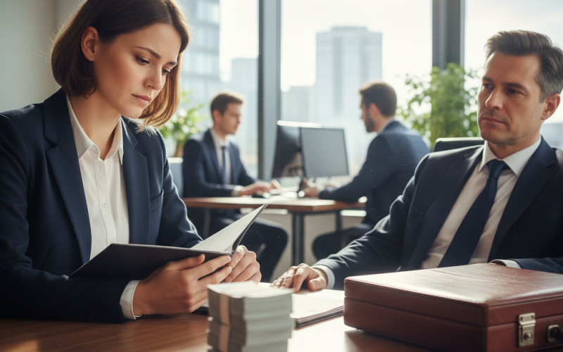 Illustration of Son prédécesseur gagnait 50.000 euros de plus qu'elle mais elle n'était "pas à l'aise" pour en parler à son supérieur : pourquoi les femmes osent moins que les hommes négocier leur salaire