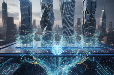 Illustration of EY, KPMG, Deloitte, PwC : le Big Four face au défi de l’IA