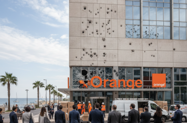 Illustration of Après des impacts de balles retrouvés sur la façade, Orange va définitivement déplacer la plupart de ses salariés de son site de Marseille