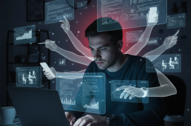 Illustration of Ils font le boulot des autres, travaillent durant leur repos, mènent 10 tâches de front... Les salariés qui utilisent l'IA deviennent des bourreaux de travail (mais nos cerveaux peuvent-ils tenir?)