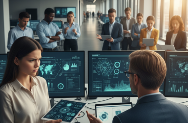 Illustration of À mesure que de plus en plus d'Américains adoptent les outils d'IA, moins nombreux sont ceux à faire confiance aux résultats