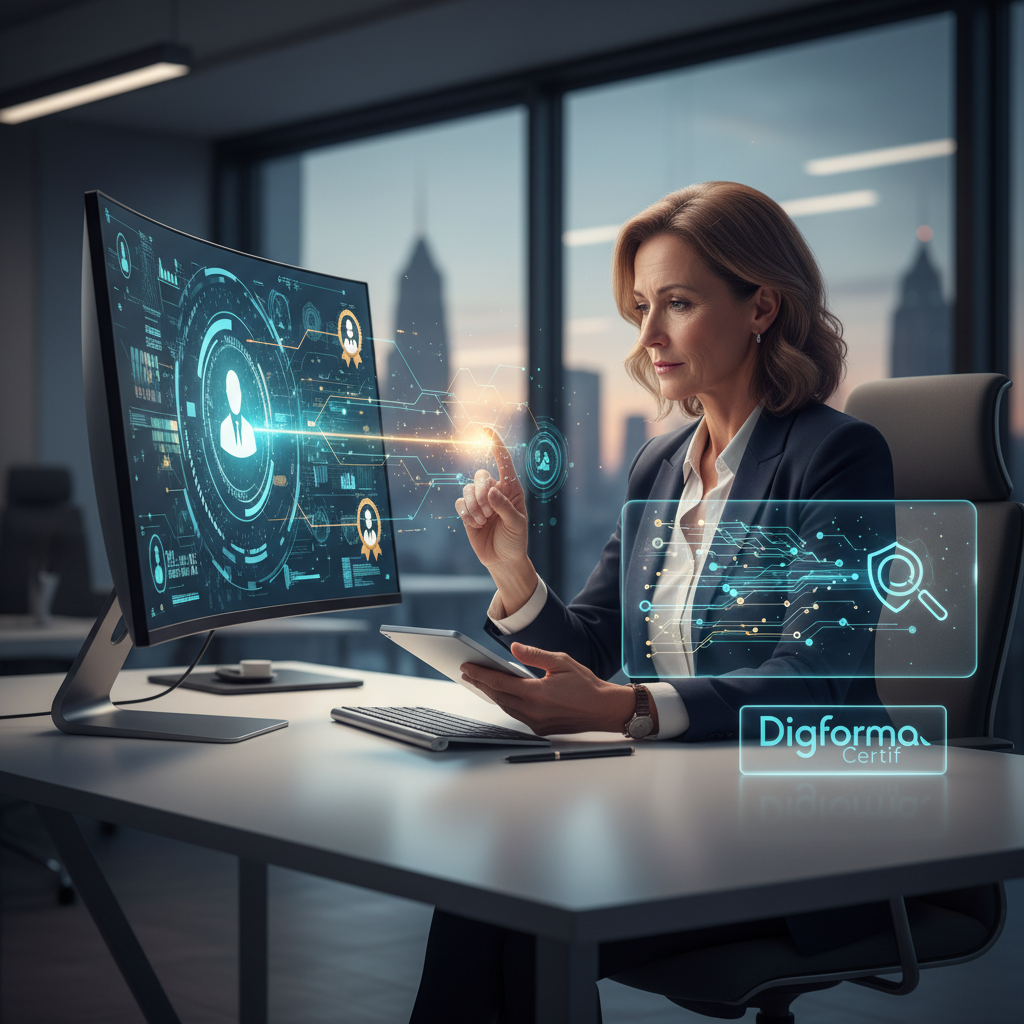 Illustration of Le Certificateur augmenté : une notion portée par Digiforma Certif - Digiformag