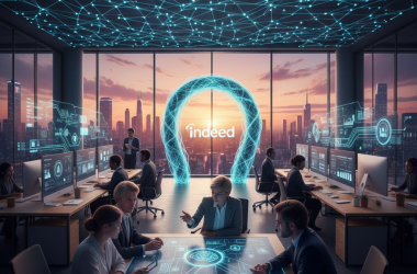 Illustration of Indeed : plateforme de recrutement moderne et gestion efficace des talents