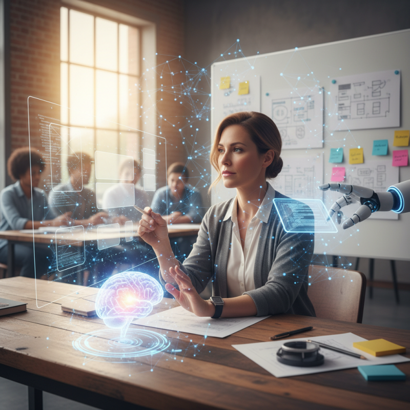 Illustration of Intelligence artificielle et formation : « donner du sens reste la prérogative du concepteur pédagogique » - Centre Inffo