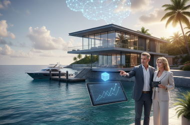 Illustration of Pour acheter cette maison dans la baie, vous devrez posséder des actions d'Anthropic