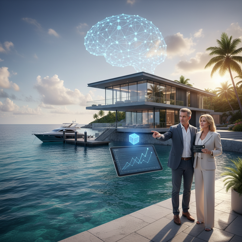 Illustration of Pour acheter cette maison dans la baie, vous devrez posséder des actions d'Anthropic