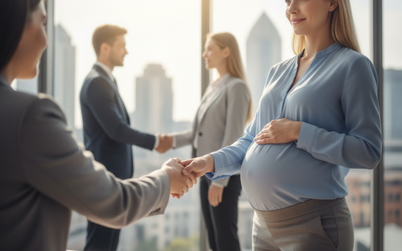 Illustration of Une femme enceinte peut-elle être licenciée pendant sa période d'essai? Non, répond la Cour de cassation (sauf si l'entreprise prouve que le motif n'a rien à voir avec la grossesse)