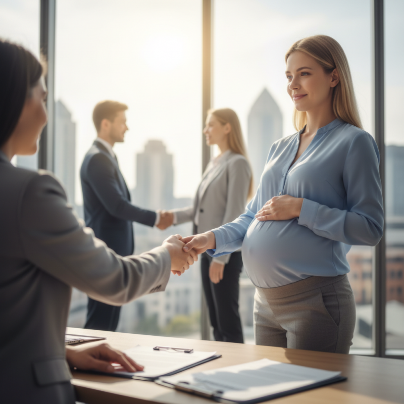 Illustration of Une femme enceinte peut-elle être licenciée pendant sa période d'essai? Non, répond la Cour de cassation (sauf si l'entreprise prouve que le motif n'a rien à voir avec la grossesse)