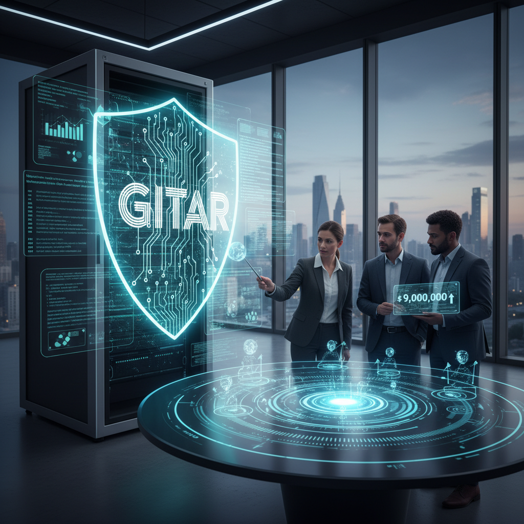 Illustration of Gitar, une startup qui utilise des agents pour sécuriser le code, sort de l'ombre avec 9 millions de dollars