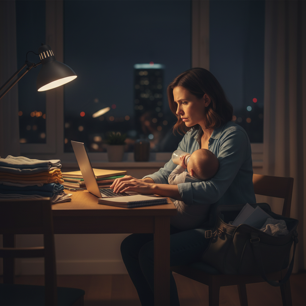 Illustration of Double journée = double peine pour les salariées ?