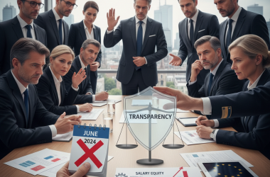 Illustration of Des pays voulaient reporter la date d'application, Bruxelles dit non: la transparence salariale dans l'entreprise devra être transposée en juin (la France sera très vraisemblablement en retard)
