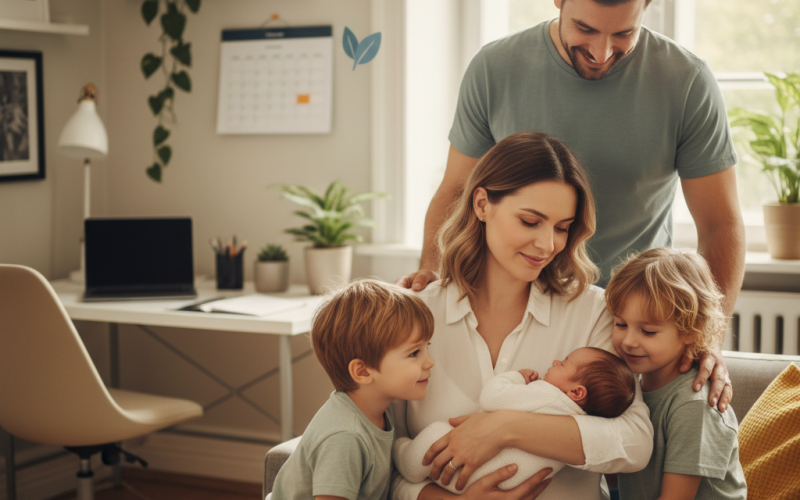 Illustration of Congé maternité 3ème enfant : durée, droits et gestion RH