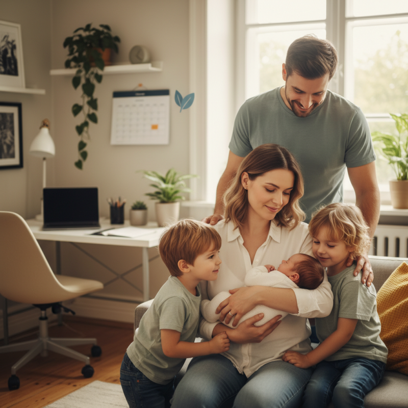 Illustration of Congé maternité 3ème enfant : durée, droits et gestion RH