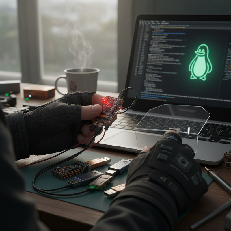 Illustration of Un driver Linux contre les périphériques USB piégés - Korben