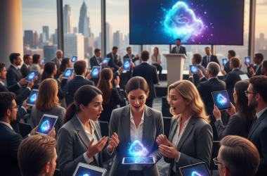 Illustration of Aux conférences HumanX, tout le monde parlait de Claude