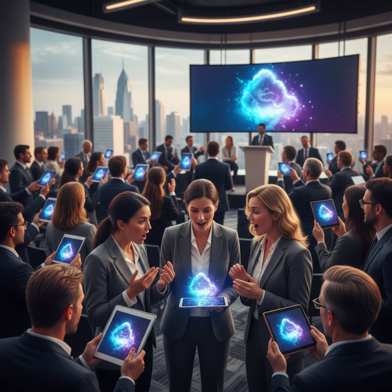 Illustration of Aux conférences HumanX, tout le monde parlait de Claude