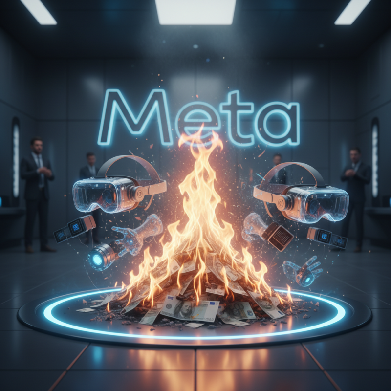Illustration of Meta continue de brûler de l’argent sur la RA/VR