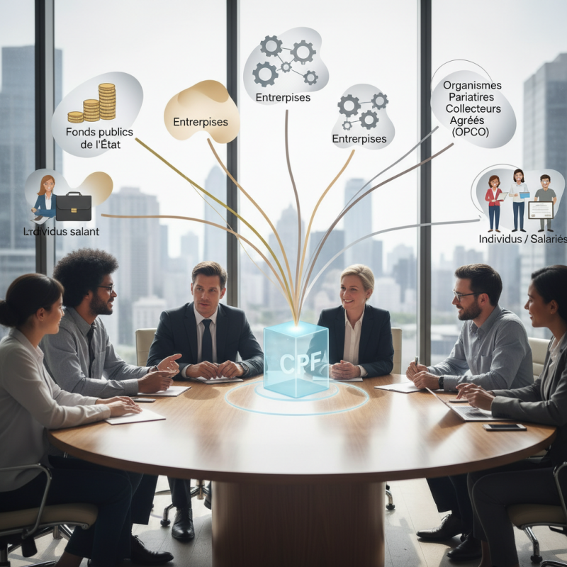 Illustration of Qui sont les cofinanceurs du CPF ? - Digiformag