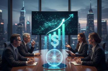 Illustration of Upscale AI en pourparlers pour une levée de fonds à 2 milliards de dollars, selon un rapport