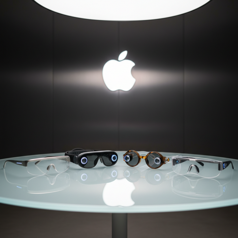 Illustration of Apple serait en train de tester quatre designs pour ses futures lunettes intelligentes