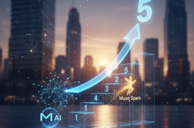 Illustration of L’application Meta AI monte à la 5ème place du Top App Store après le lancement de Muse Spark