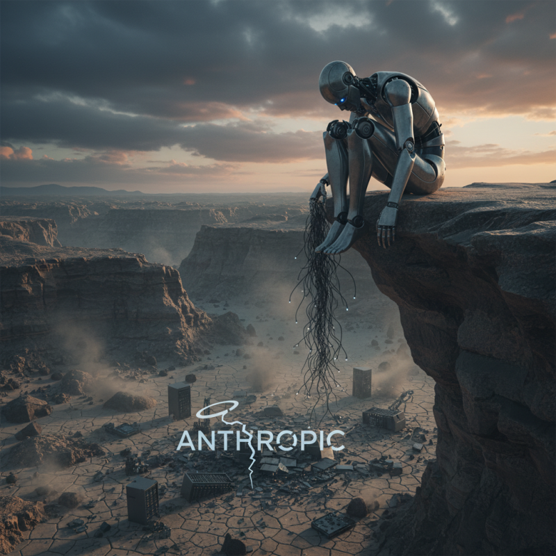 Illustration of Anthropic traverse un mois difficile