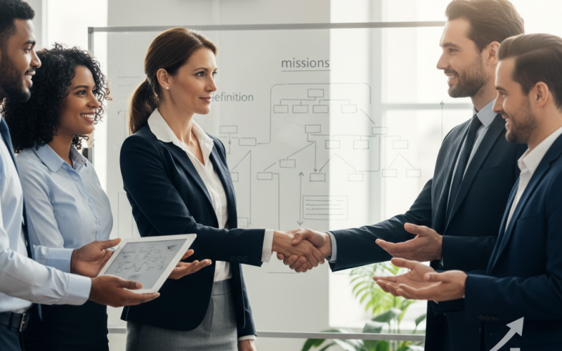 Illustration of Manager de transition : définition, missions et salaire