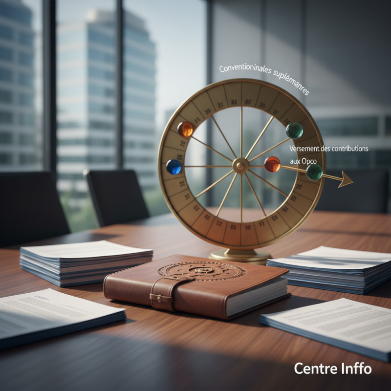 Illustration of Calendrier de versement des contributions conventionnelles supplémentaires aux Opco - Centre Inffo