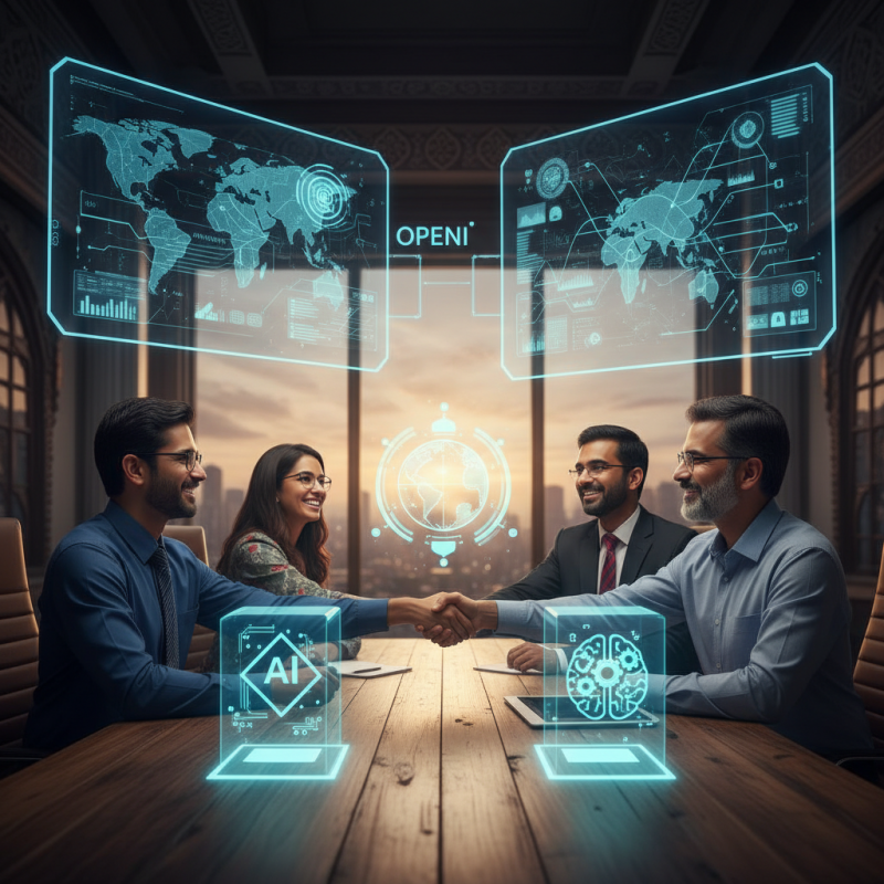 Illustration of OpenAI s'associe à Infosys pour démocratiser les outils d'intelligence artificielle