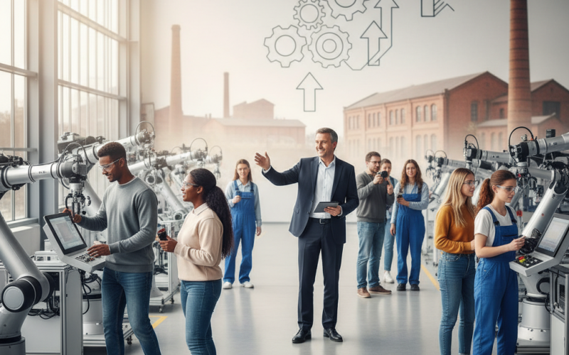 Illustration of "L’usine de Zola c’est un peu ridicule car ça a énormément changé": le patron de France Travail vante les métiers de l'industrie "accessibles" et "plutôt bien payés"