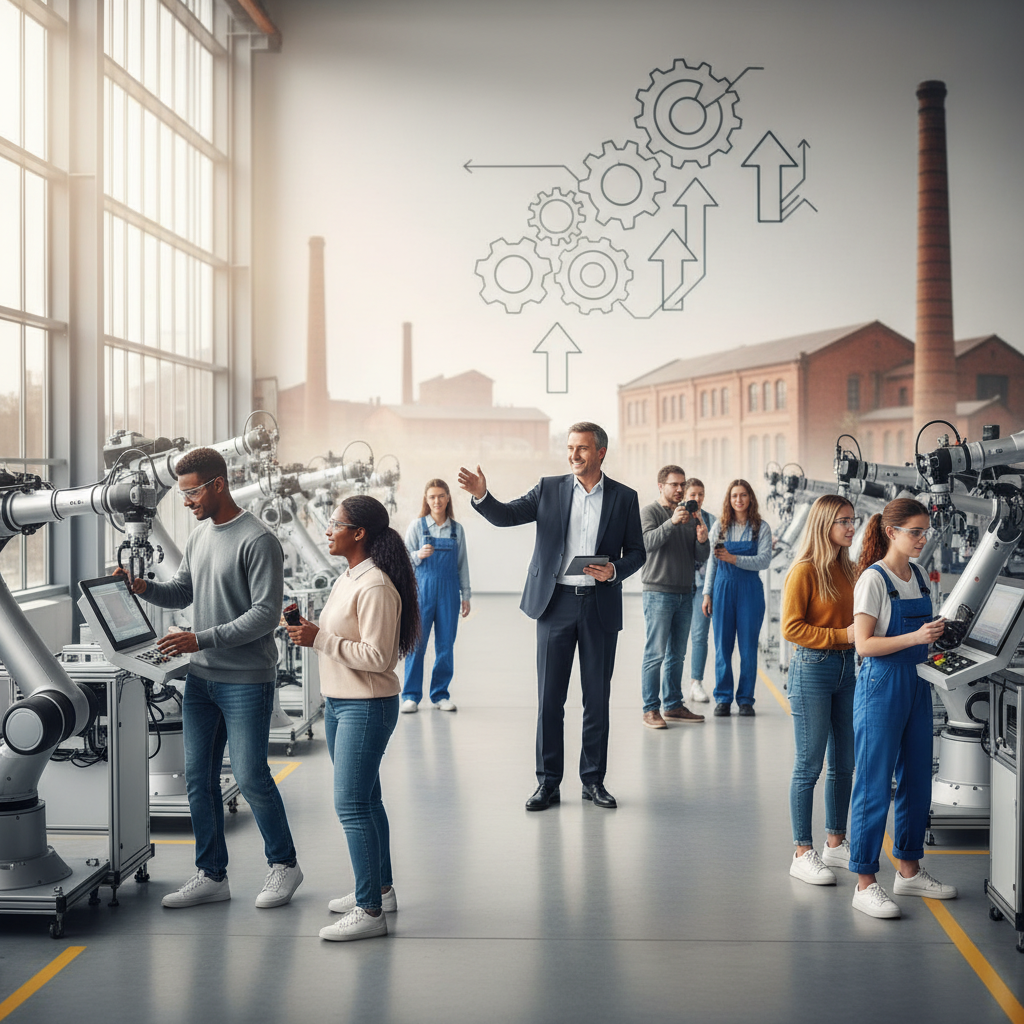 Illustration of "L’usine de Zola c’est un peu ridicule car ça a énormément changé": le patron de France Travail vante les métiers de l'industrie "accessibles" et "plutôt bien payés"