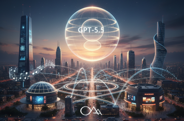 Illustration of OpenAI lance GPT-5.5, rapprochant la société d'une « super application » d'IA