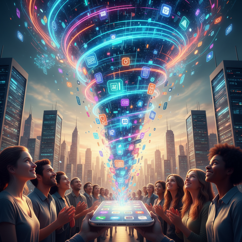 Illustration of Le App Store connaît à nouveau une explosion, et l'IA pourrait en être la cause