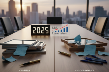 Illustration of Pour la première fois les cadres ont été plus longtemps en arrêt maladie que les non-cadres : le taux d'absentéisme a atteint un nouveau record de 4,8% en 2025