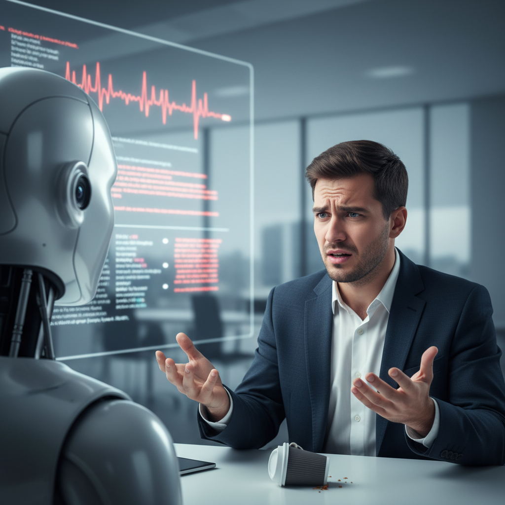 Illustration of "Passer un entretien avec un robot m’a profondément déstabilisé": quand l'IA remplace directement les recruteurs pour un job (et il ne vaudrait mieux pas, les résultats sont médiocres)