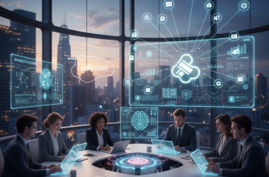 Illustration of Salesforce annonce une refonte axée sur l'IA pour Slack, avec 30 nouvelles fonctionnalités